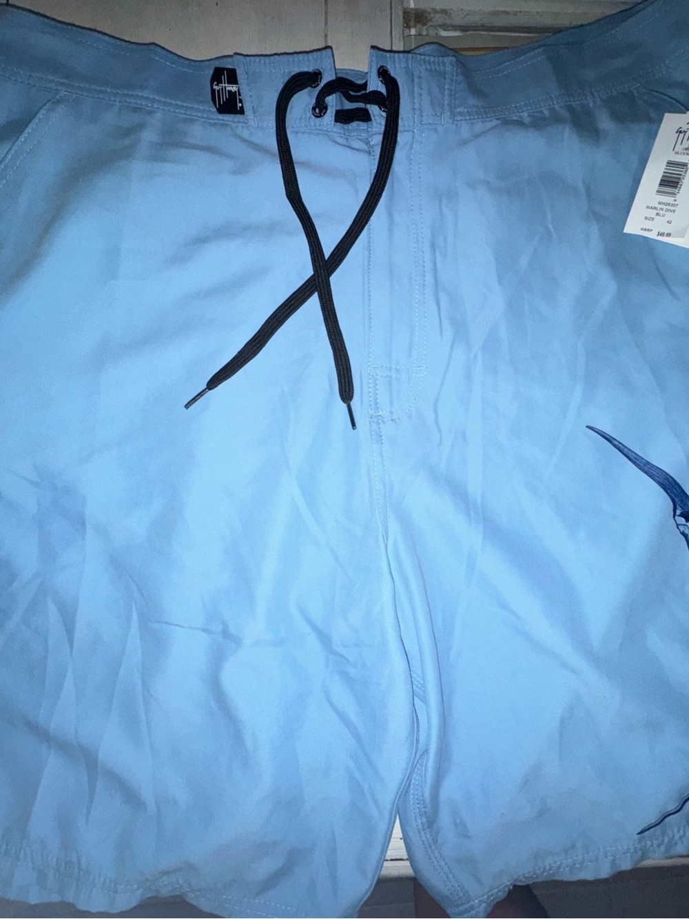 NWT Guy Harvey Men's Light Blue boardshorts